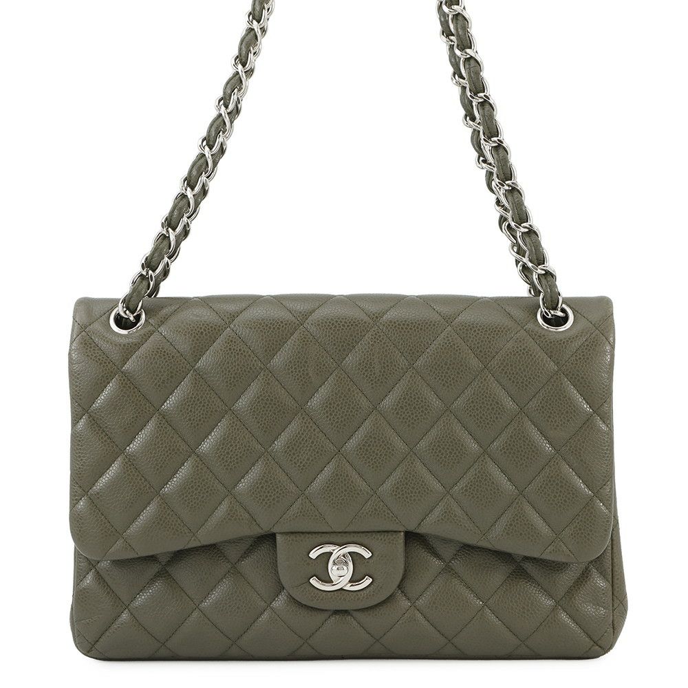 シャネル チェーンショルダーバッグ ココマーク マトラッセ30 キャビアスキン A58600 CHANEL デカマト