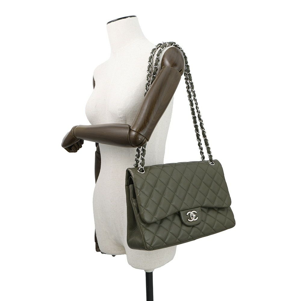 シャネル チェーンショルダーバッグ ココマーク マトラッセ30 キャビアスキン A58600 CHANEL デカマト