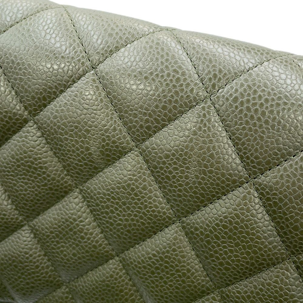 シャネル チェーンショルダーバッグ ココマーク マトラッセ30 キャビアスキン A58600 CHANEL デカマト