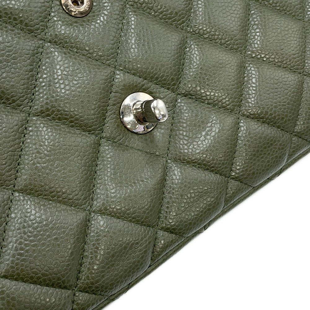 シャネル チェーンショルダーバッグ ココマーク マトラッセ30 キャビアスキン A58600 CHANEL デカマト