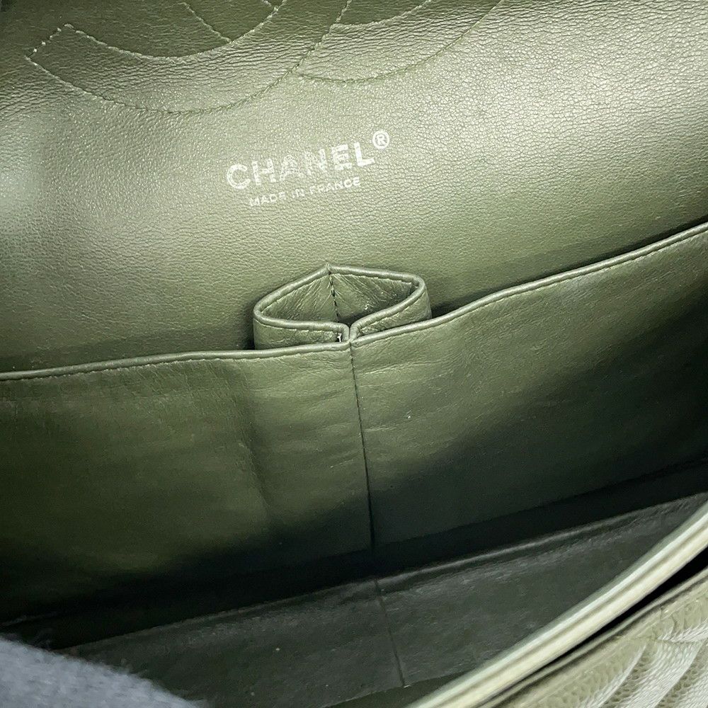 シャネル チェーンショルダーバッグ ココマーク マトラッセ30 キャビアスキン A58600 CHANEL デカマト
