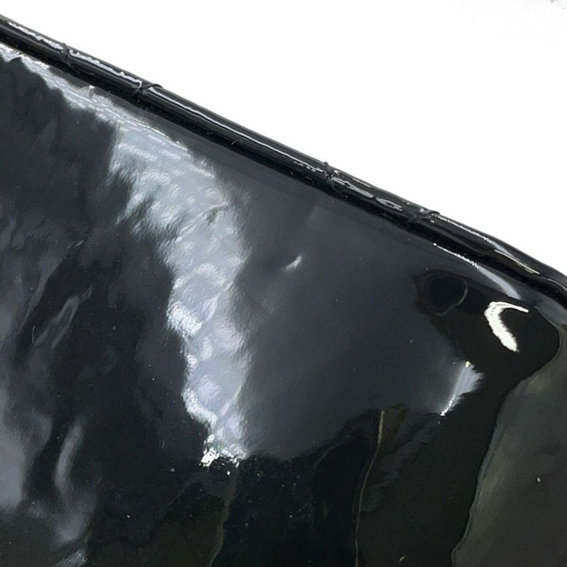 シャネル チェーンショルダーバッグ マトラッセ ココマーク ミニ エナメル AP3005 CHANEL 黒