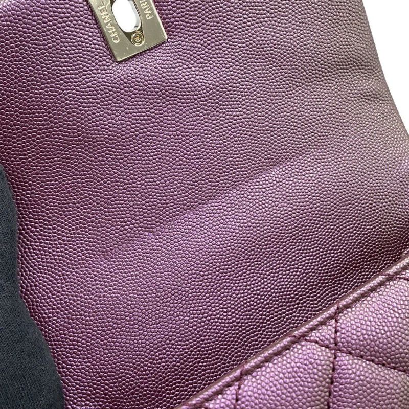 シャネル ハンドバッグ ココマーク ココハンドル マトラッセ ミニ フラップ キャビアスキン AS2215 CHANEL 2way