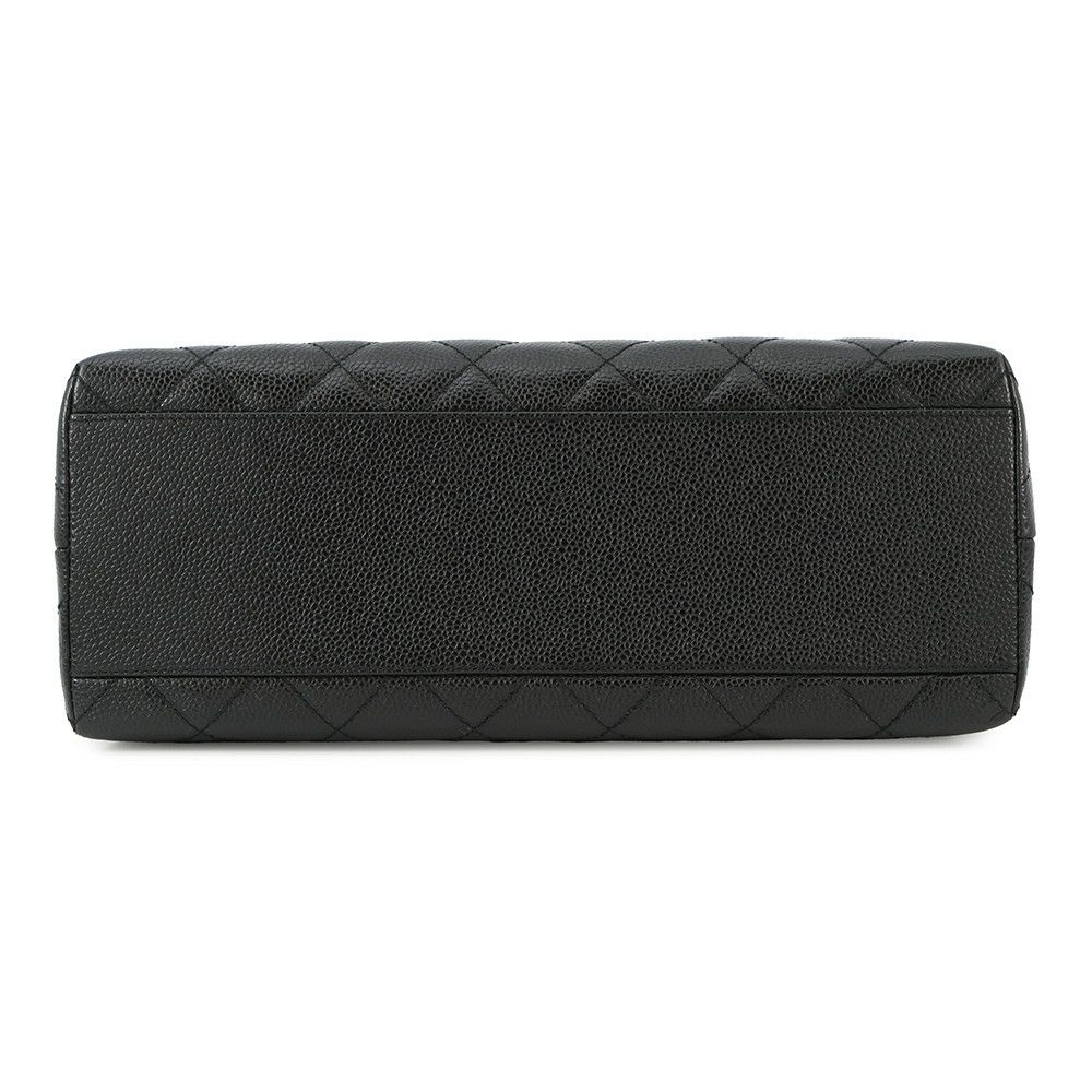 シャネル ハンドバッグ マトラッセ ココマーク CC キャビアスキン A12397 CHANEL バッグ 黒
