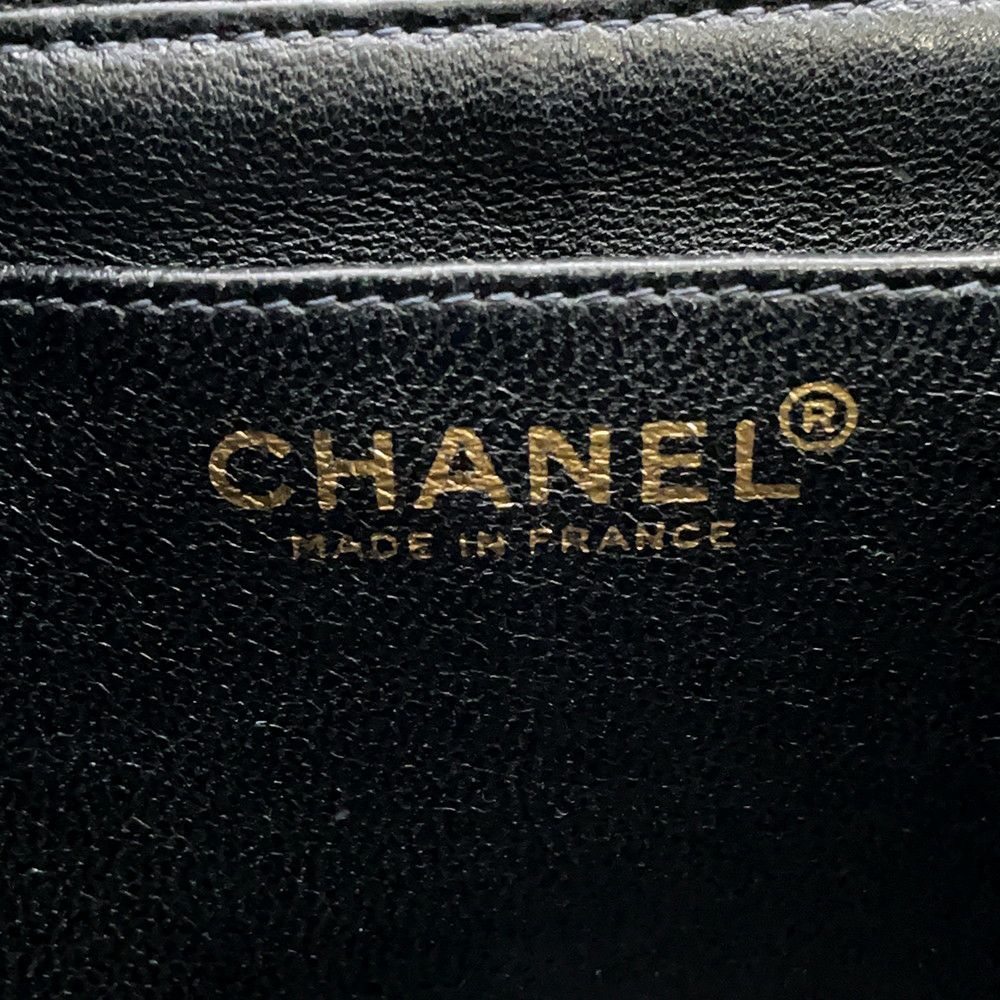 シャネル ハンドバッグ マトラッセ ココマーク CC キャビアスキン A12397 CHANEL バッグ 黒
