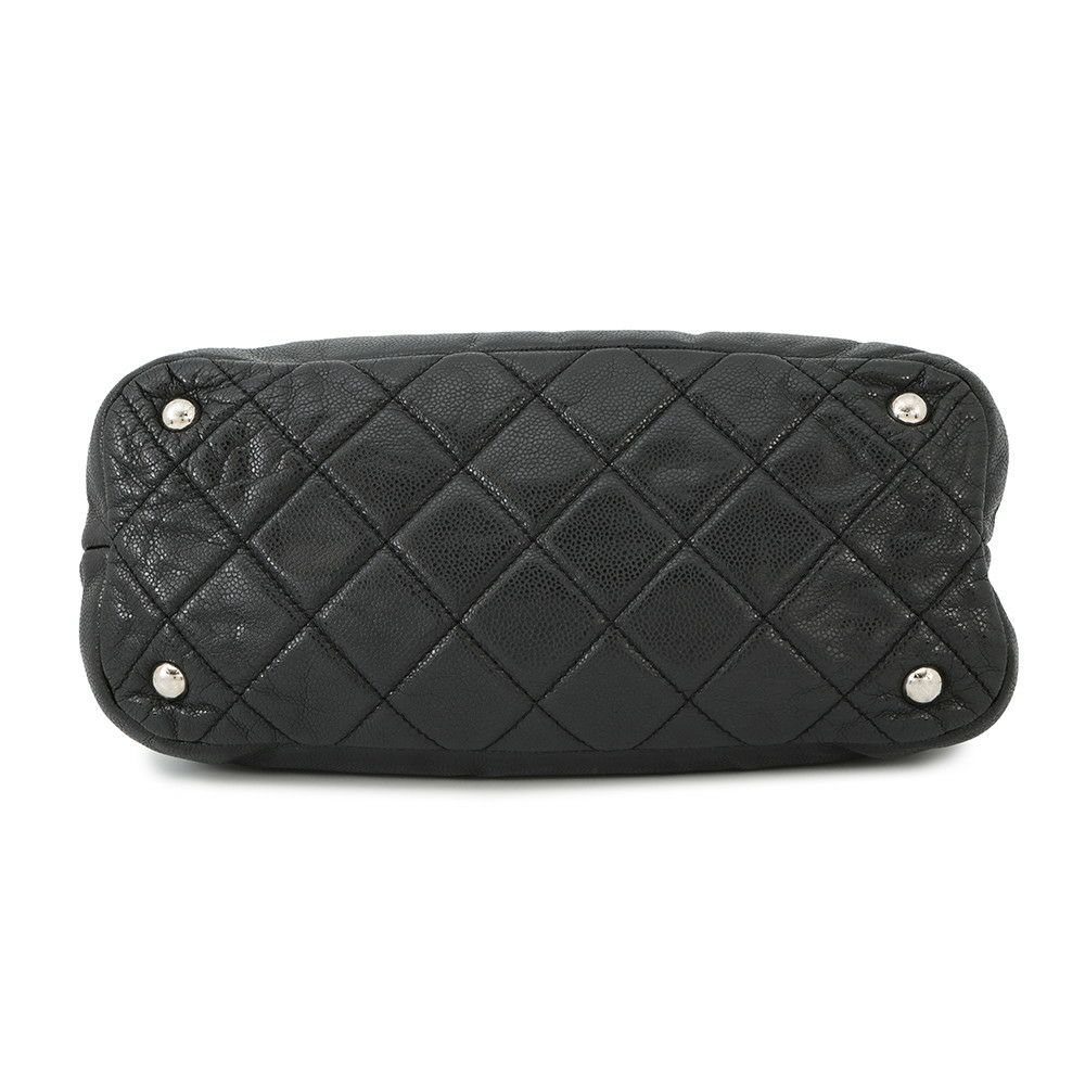 シャネル チェーンショルダーバッグ マトラッセ デカココマーク A48374 CHANEL バッグ 黒