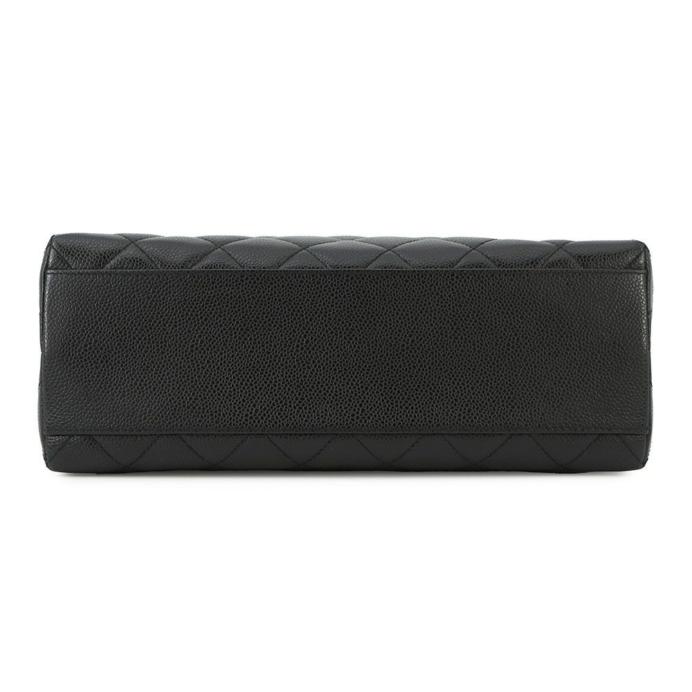 シャネル ハンドバッグ マトラッセ ココマーク キャビアスキン A12397 CHANEL ハンドルバッグ 黒
