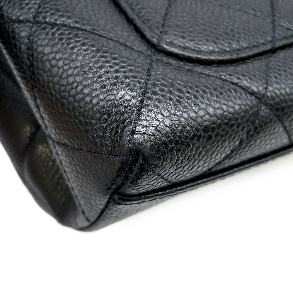 シャネル ハンドバッグ マトラッセ ココマーク キャビアスキン A12397 CHANEL ハンドルバッグ 黒