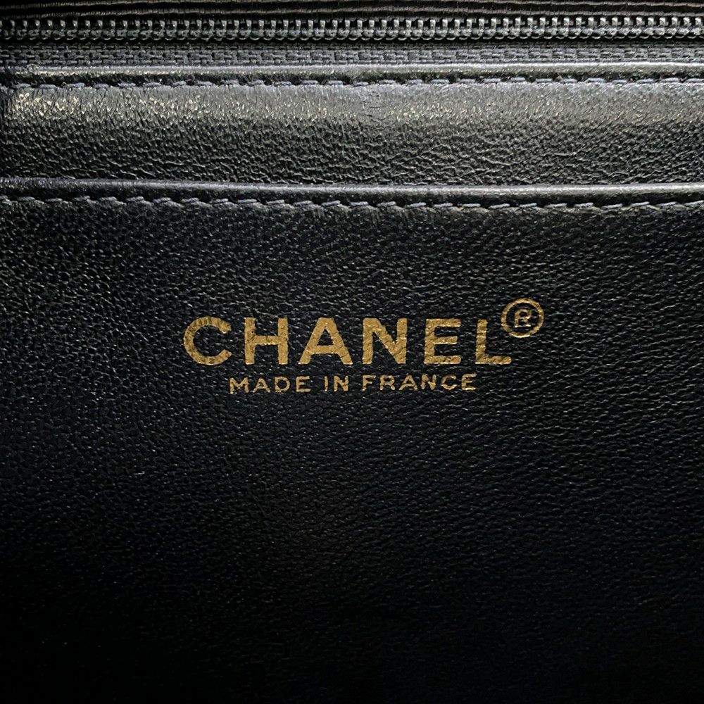 シャネル ハンドバッグ マトラッセ ココマーク キャビアスキン A12397 CHANEL ハンドルバッグ 黒