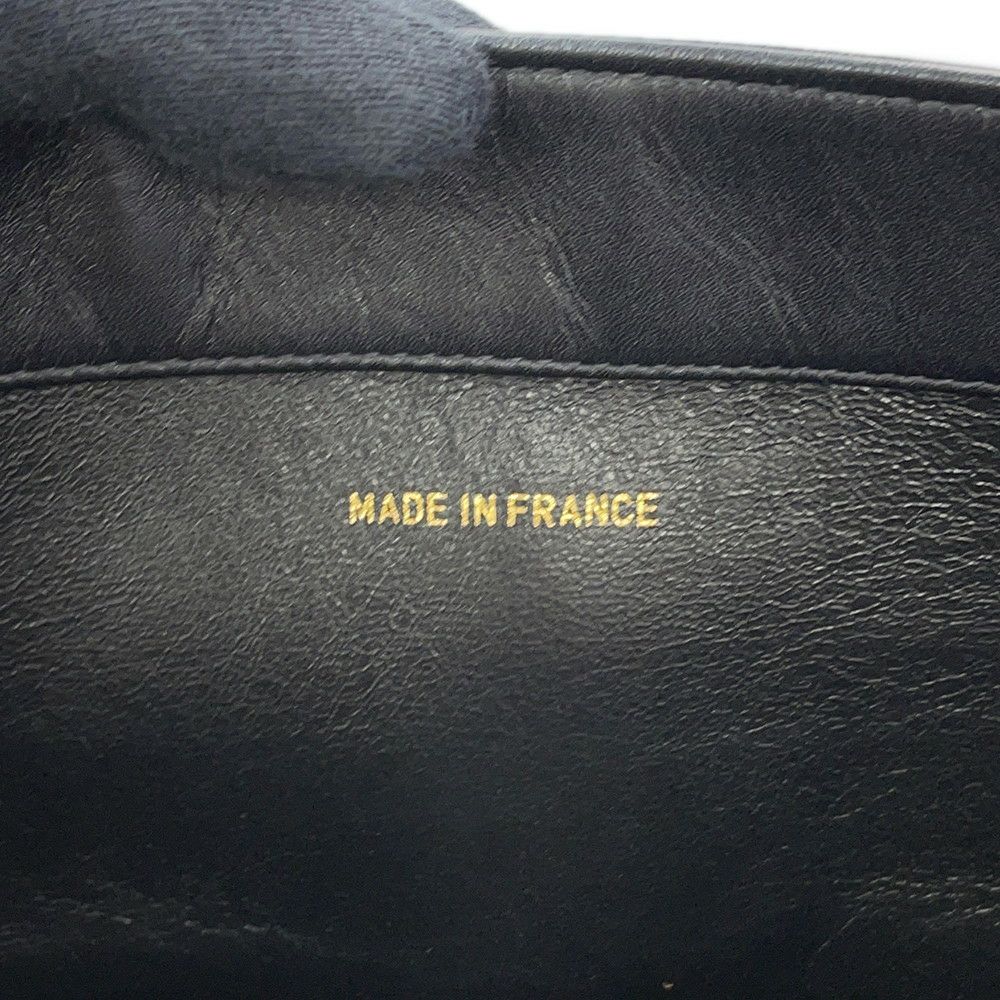 シャネル チェーントートバッグ ココマーク ラムスキン CHANEL 黒
