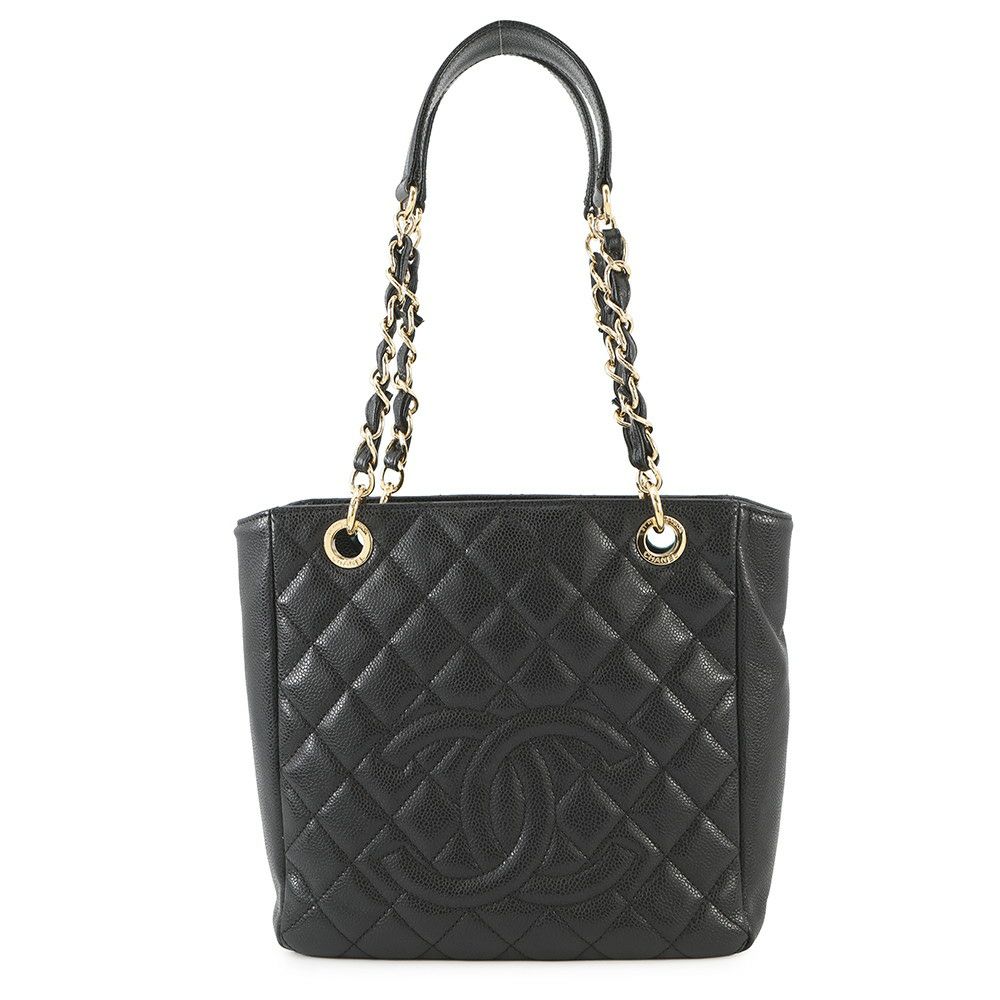 シャネル トートバッグ マトラッセ ココマーク PST A50994 CHANEL 黒