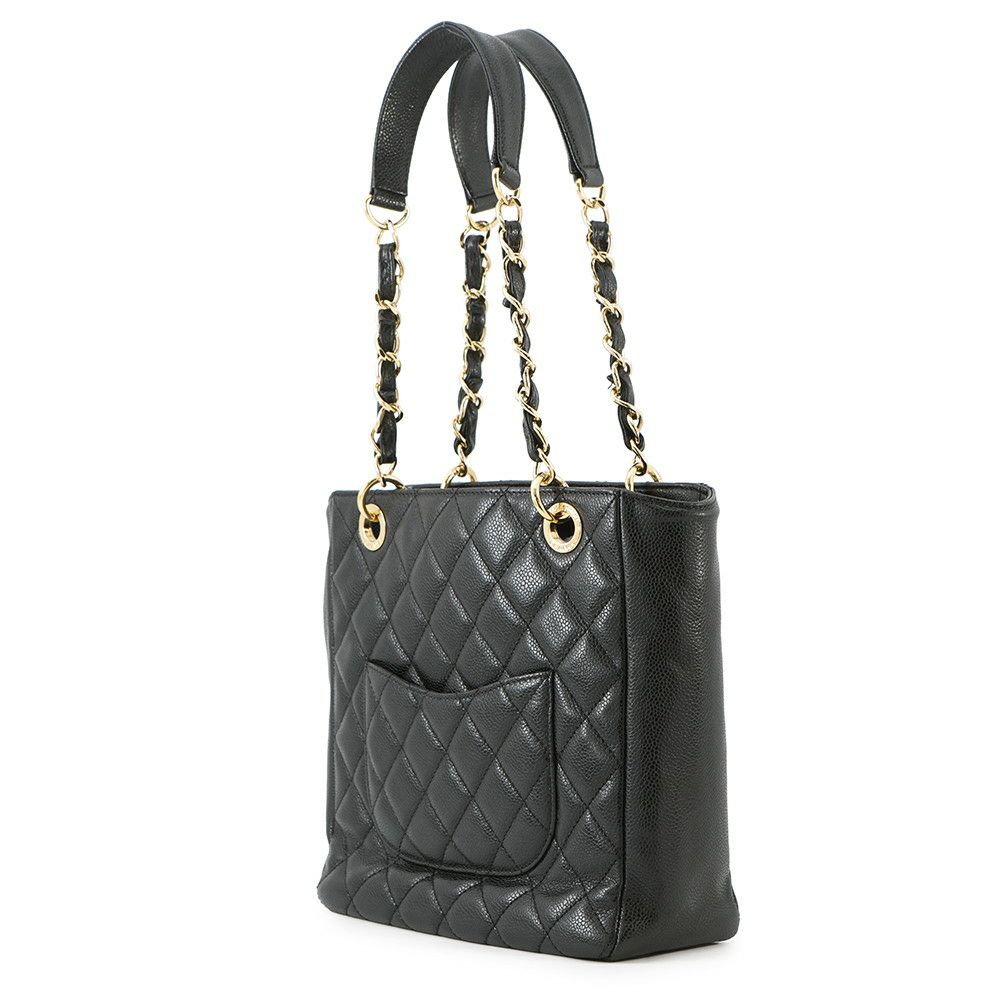シャネル トートバッグ マトラッセ ココマーク PST A50994 CHANEL 黒