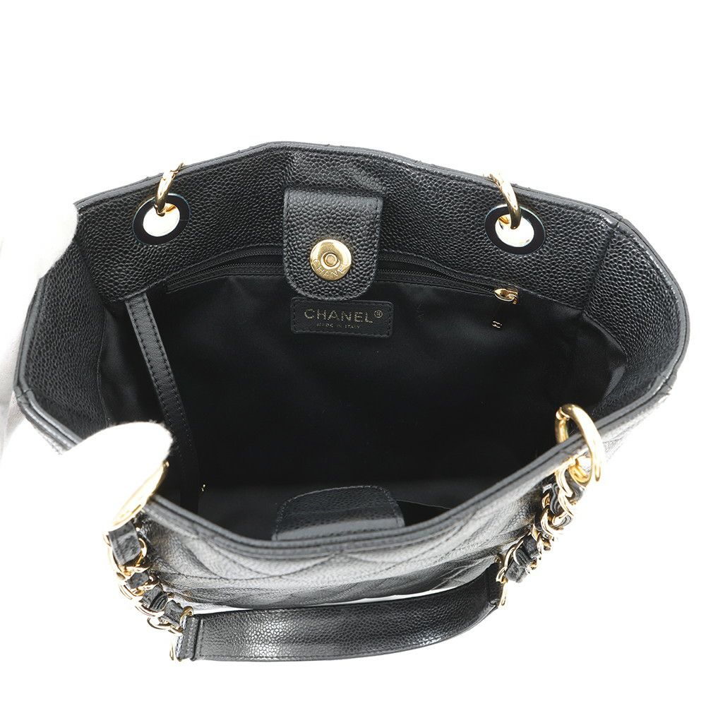 シャネル トートバッグ マトラッセ ココマーク PST A50994 CHANEL 黒
