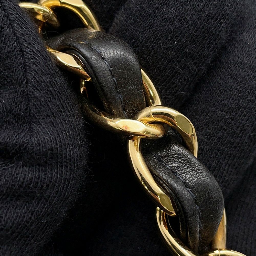 シャネル チェーンショルダーバッグ マトラッセ30 ココマーク ラムスキン A04412 CHANEL バッグ デカマト 黒