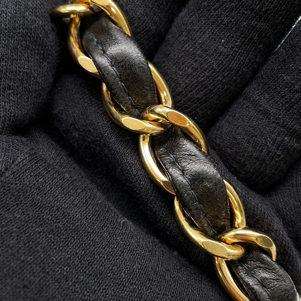 シャネル チェーンショルダーバッグ マトラッセ30 ココマーク ラムスキン A04412 CHANEL バッグ デカマト 黒