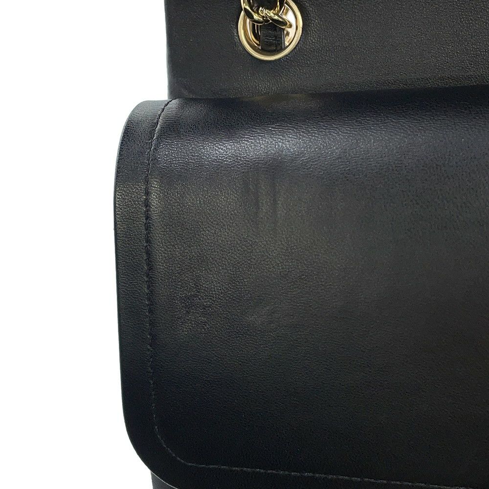 シャネル チェーンショルダーバッグ ココマーク マトラッセ30 ラムスキン A58600 CHANEL 黒