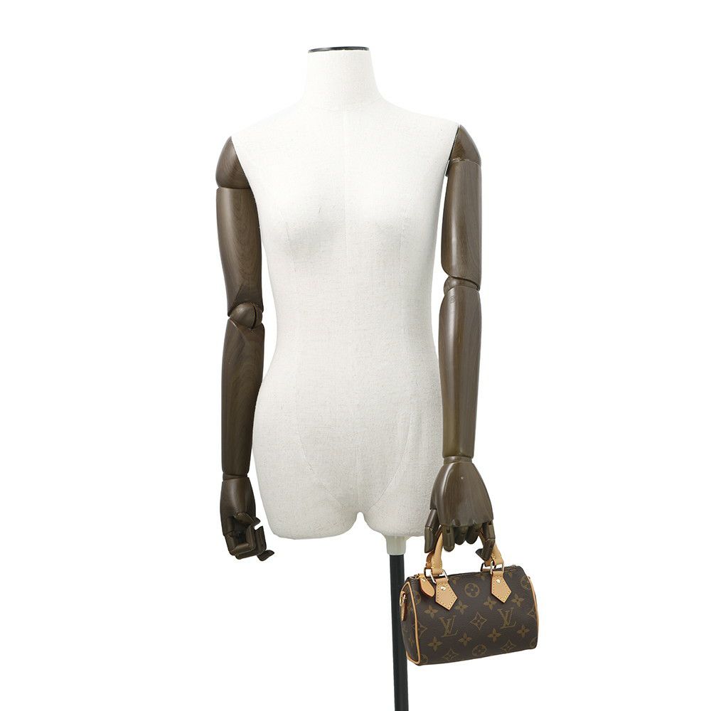 ルイヴィトン ハンドバッグ モノグラム ナノ・スピーディ M81085 LOUIS VUITTON 2way ショルダーバッグ