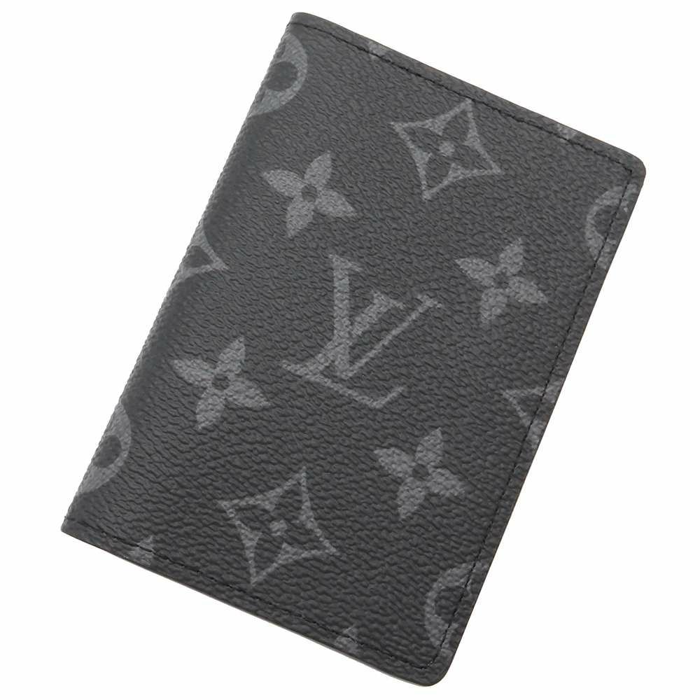 ルイヴィトン カードケース モノグラム・エクリプス オーガナイザー・ドゥ ポッシュ M61696 名刺入れ メンズ 黒