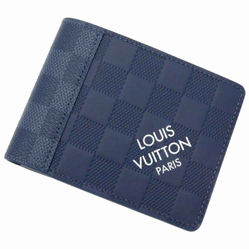 ルイヴィトン 二つ折り財布 ダミエ・アンフィニ/ダミエ・グラフィット ポルトフォイユ・スレンダー N60544 メンズ