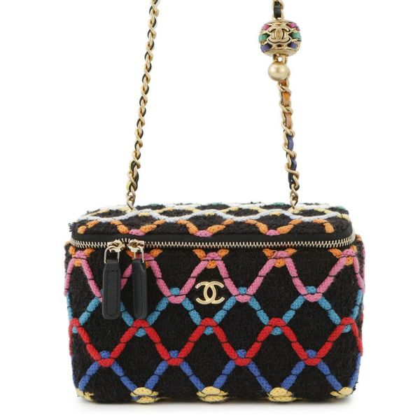 シャネル チェーンショルダーバッグ ココボール バニティ ツイード AP2303 CHANEL バッグ
