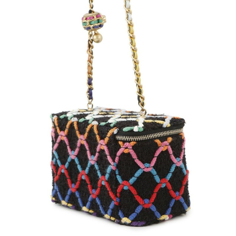 シャネル チェーンショルダーバッグ ココボール バニティ ツイード AP2303 CHANEL バッグ