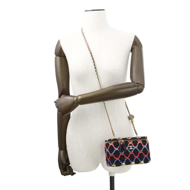 シャネル チェーンショルダーバッグ ココボール バニティ ツイード AP2303 CHANEL バッグ