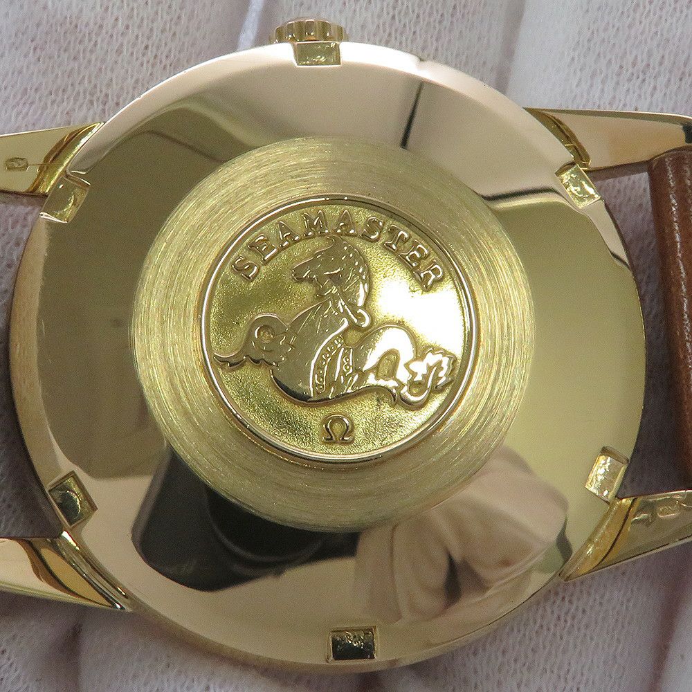 オメガ シーマスター 14704-3SC OMEGA 腕時計 黒文字盤 ヴィンテージウォッチ