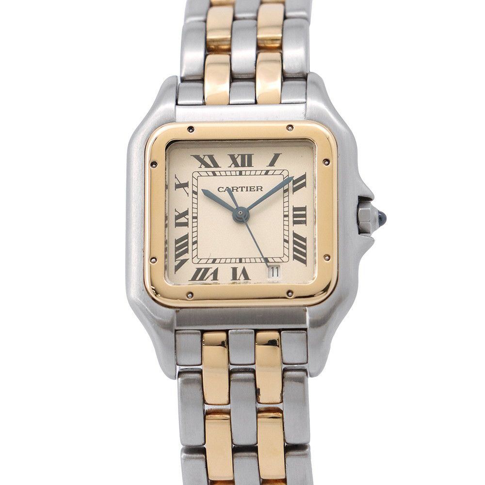 カルティエ パンテールMM 2ロウ W25028B6 Cartier 腕時計 アイボリー文字盤 クォーツ
