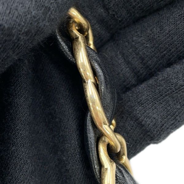 シャネル チェーンショルダーバッグ マトラッセ ココマーク スモール フラップバッグ ラムスキン AS5174 CHANEL 黒