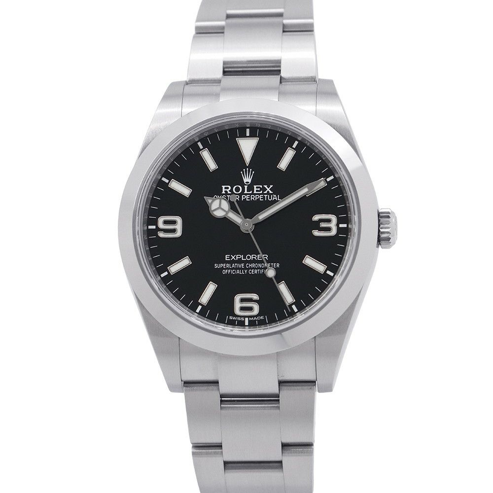 ロレックス エクスプローラー1 ランダムシリアル ルーレット 214270 ROLEX 腕時計 黒文字盤