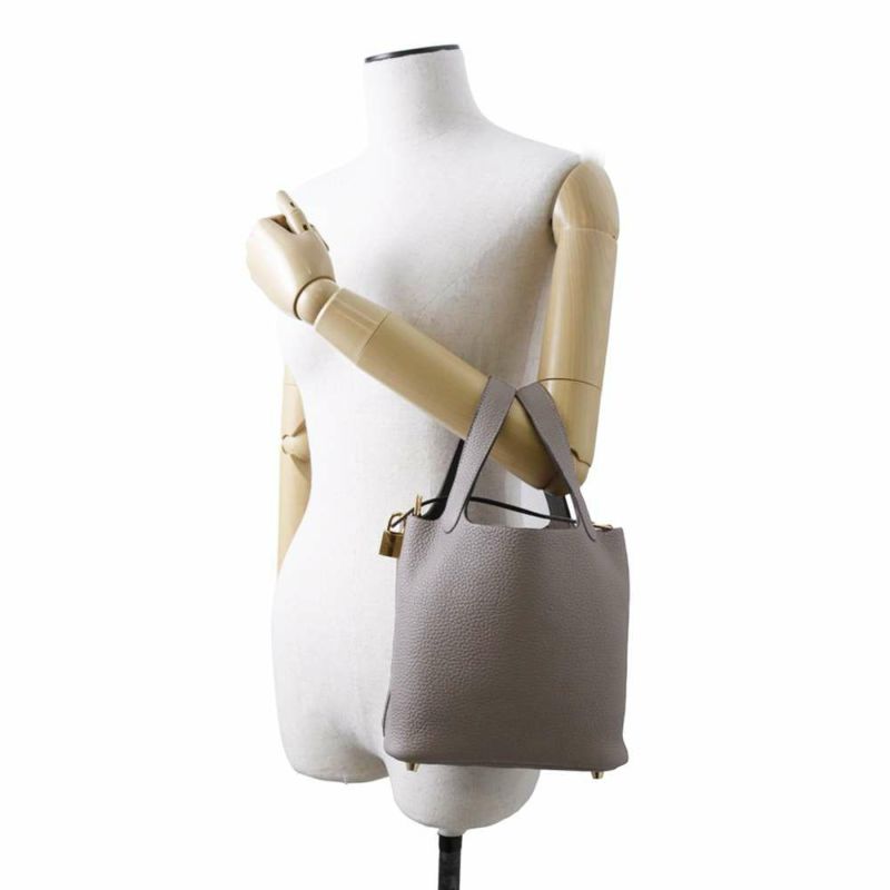 エルメス ハンドバッグ ピコタンロックPM グリメイヤー/ゴールド金具 トリヨンクレマンス U刻印