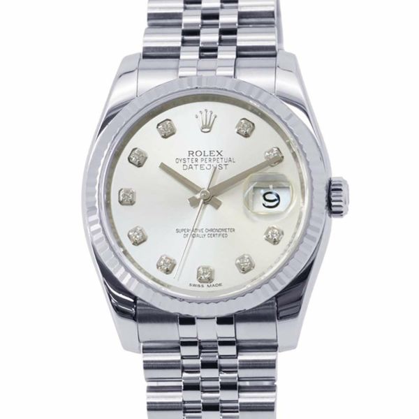 ロレックス デイトジャスト 36 116234G ROLEX 腕時計 シルバー文字盤