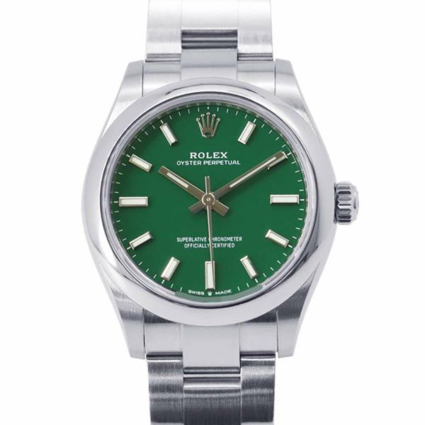 ロレックス オイスターパーペチュアル31 277200 ROLEX 腕時計 レディース グリーン文字盤