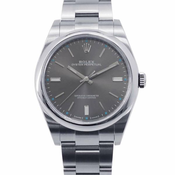 ロレックス オイスターパーペチュアル39 114300 ROLEX 腕時計 ダークロジウム文字盤 安心保証 |  中古・新品ブランド販売ギャラリーレア公式通販