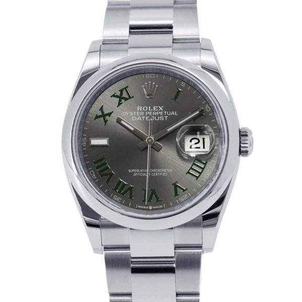 ロレックス デイトジャスト36 126200 ROLEX 腕時計 スレート文字盤