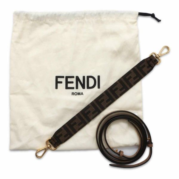 フェンディ ハンドバッグ ズッカ モン トレゾール ミニ キャンバス レザー 8BS010 FENDI 2wayショルダーバッグ