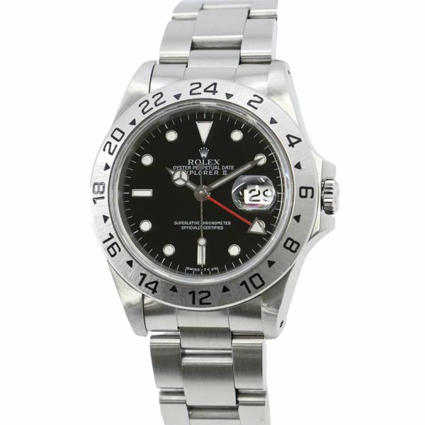 ロレックス エクスプローラー2 X番 16570 ROLEX 腕時計 黒文字盤