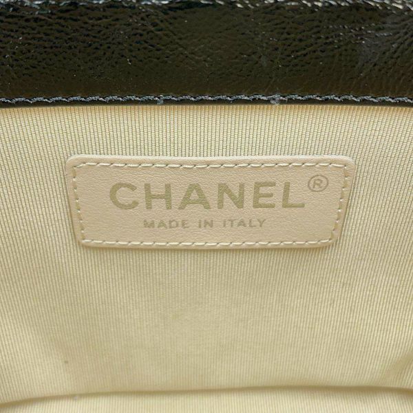 シャネル チェーンショルダーバッグ バニティ ココマーク ラタン カーフレザー AS1352 CHANEL かごバッグ 黒