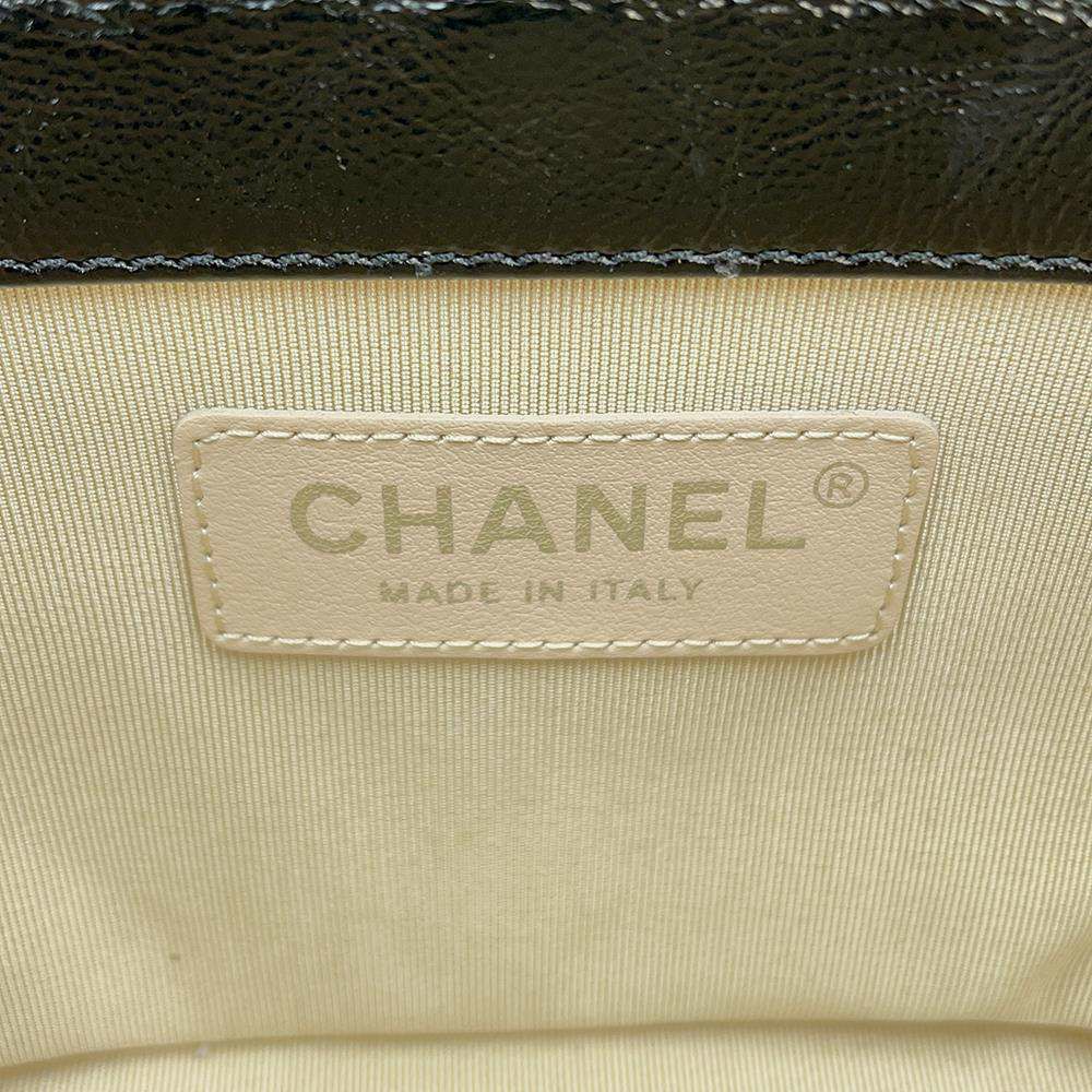 シャネル チェーンショルダーバッグ バニティ ココマーク ラタン カーフレザー AS1352 CHANEL かごバッグ 黒
