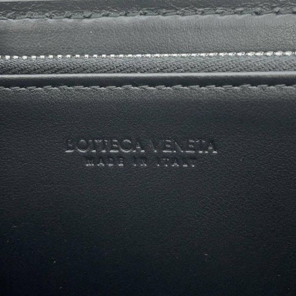 ボッテガヴェネタ 長財布 イントレチャート ラウンドファスナー 749427 BOTTEGA VENETA 財布 黒