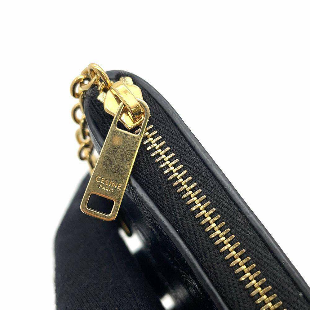 セリーヌ コインケース トリオンフ レザー 10C663BFU.38NO CELINE ポーチ 黒