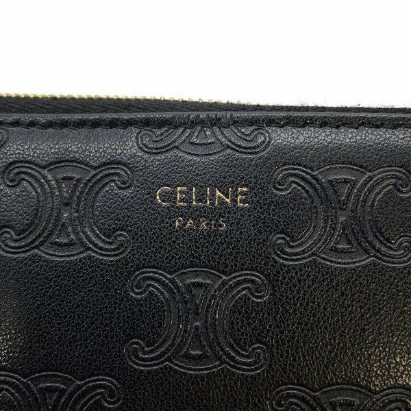 セリーヌ コインケース トリオンフ レザー 10C663BFU.38NO CELINE ポーチ 黒