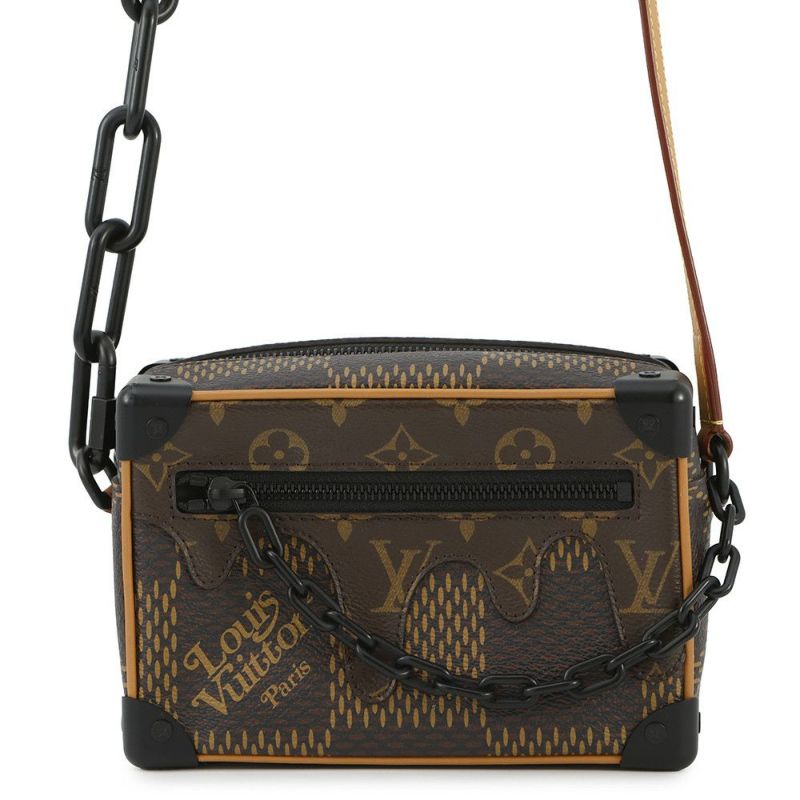 ルイヴィトン ショルダーバッグ ダミエ・エベヌ ジャイアント/モノグラム ミニ・ソフトトランク N60394 NIGOコラボ ヴァージル・アブロー