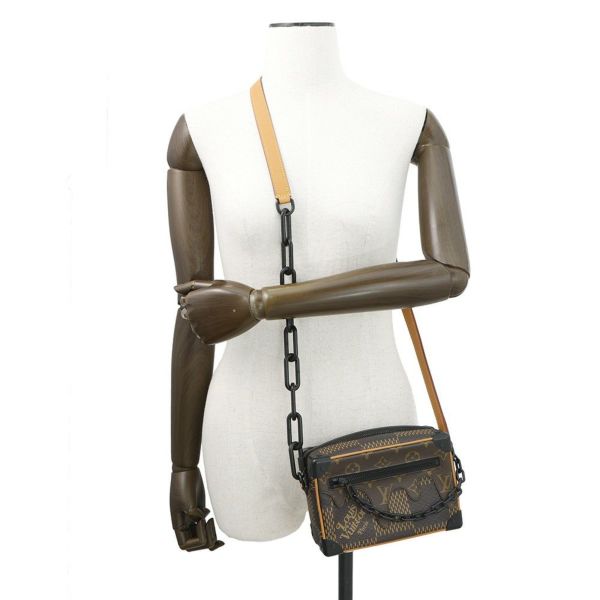 ルイヴィトン ショルダーバッグ ダミエ・エベヌ ジャイアント/モノグラム ミニ・ソフトトランク N60394 NIGOコラボ ヴァージル・アブロー