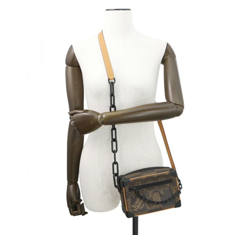 ルイヴィトン ショルダーバッグ ダミエ・エベヌ ジャイアント/モノグラム ミニ・ソフトトランク N60394 NIGOコラボ ヴァージル・アブロー