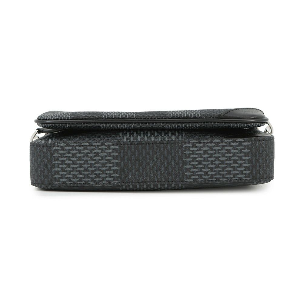 ルイヴィトン ショルダーバッグ ダミエ・グラフィット 3D トリオ・メッセンジャー N50017 LOUIS VUITTON メンズ ブラック 黒