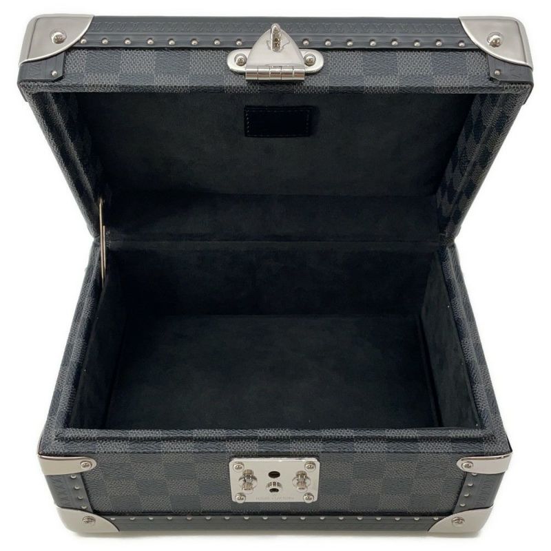 ルイヴィトン ジュエリーボックス ダミエ コフレ・トレゾール24 LOUIS VUITTON 小物入れ ブラック 黒