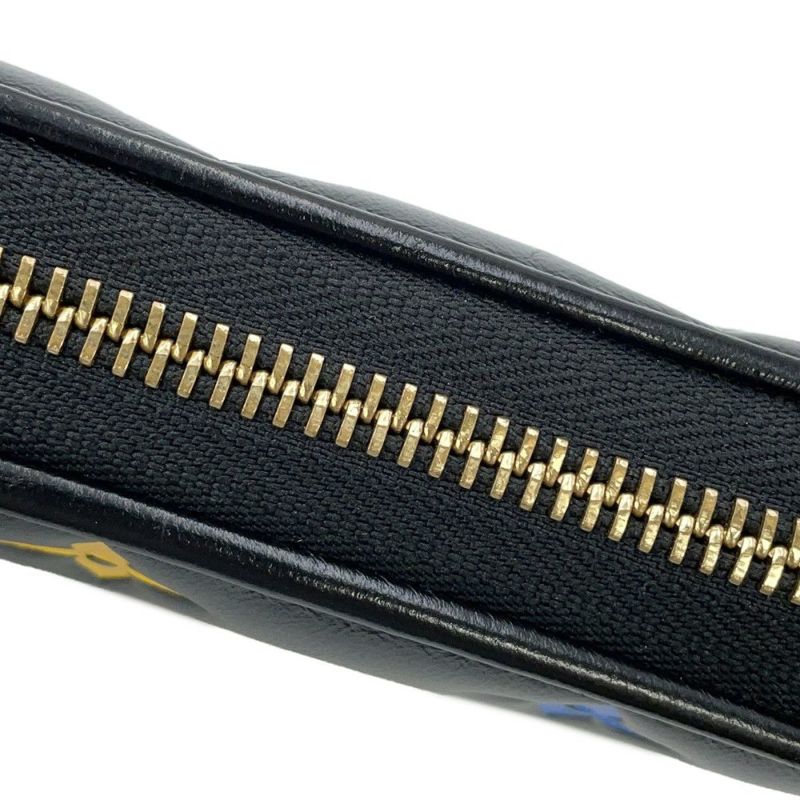 ルイヴィトン 長財布 モノグラム・マルチカラー LV×TM ジッピー・ウォレット クッサン M14096 村上隆コラボ 黒 ブラック