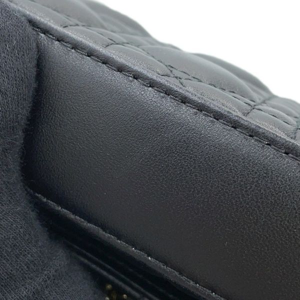 クリスチャン・ディオール チェーンショルダーバッグ My Dior ディオール トーク フォンバッグ カナージュ S0937ONMJ 黒