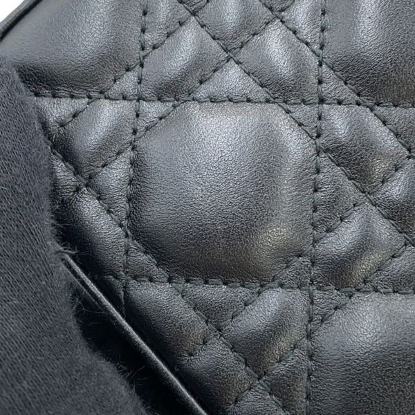 クリスチャン・ディオール チェーンショルダーバッグ My Dior ディオール トーク フォンバッグ カナージュ S0937ONMJ 黒